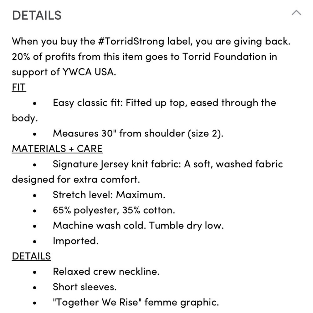 Logo Torrid Tee Together We Rise - Picture 5 of 6